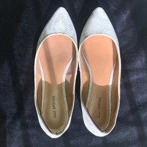 🌹GREY SNAKE SKIN DRESS FLATS🌹